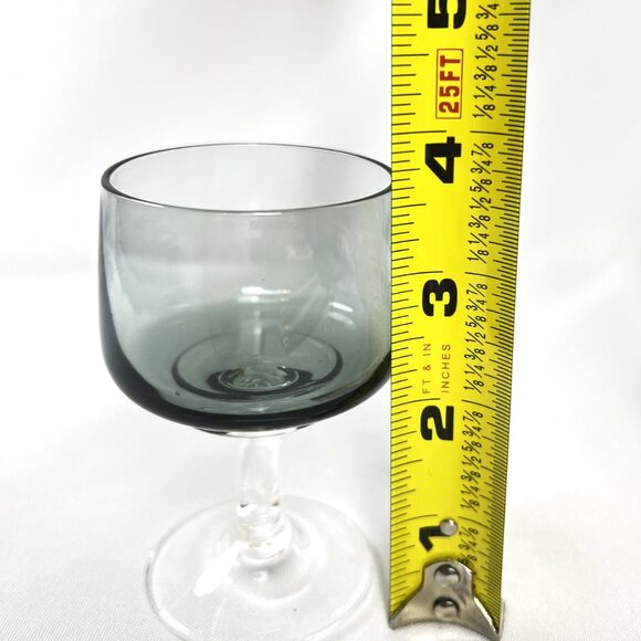 Holmegaard Port Liquor Vintage Glassware 1960s Atlantic Smoke Denmark Set of 5 - Picture 8 of 9